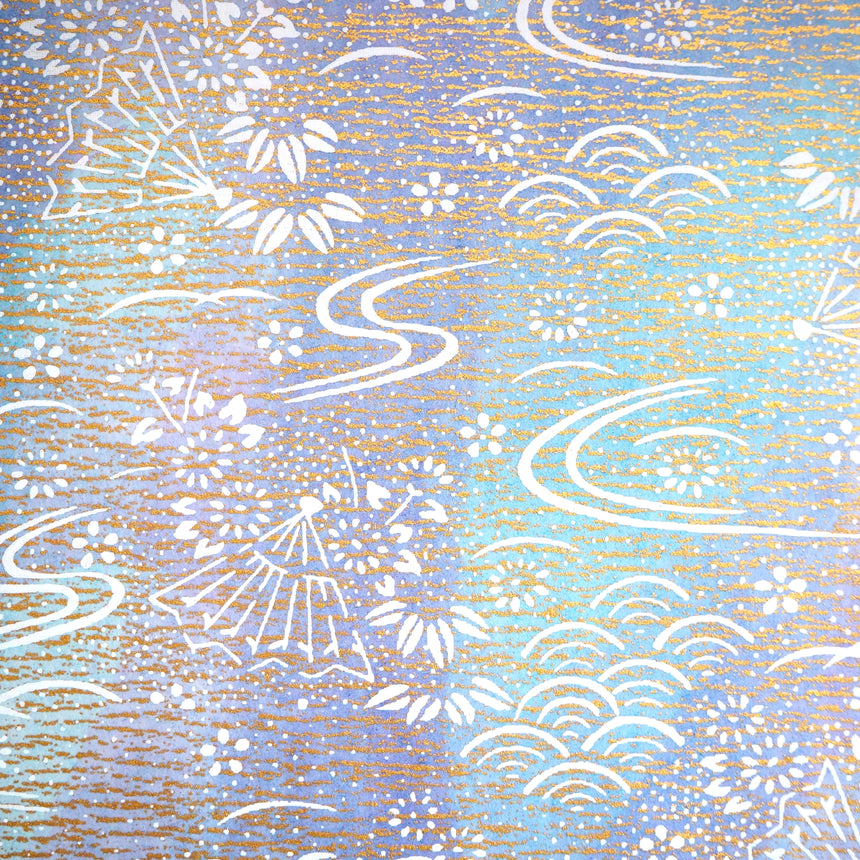 （数量限定）刷毛染め　古典ブルーパープル