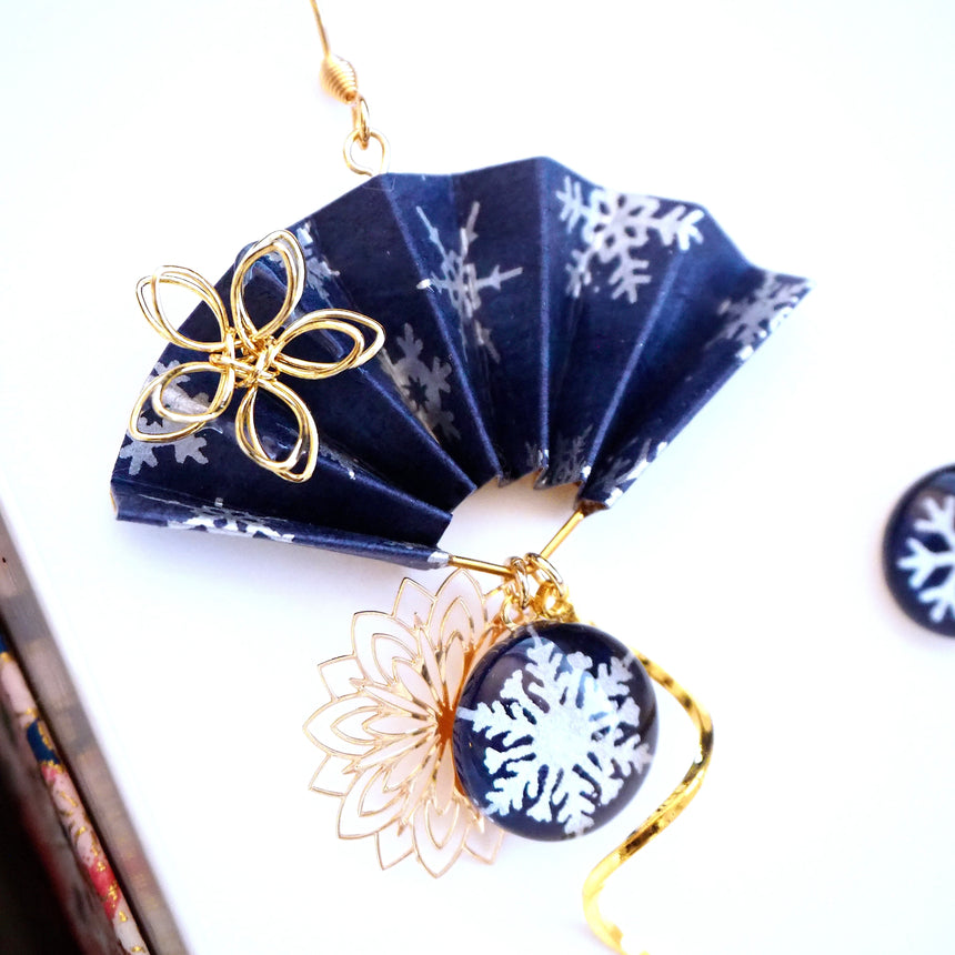 和心　- Asymmetry -　雪の結晶（紺）