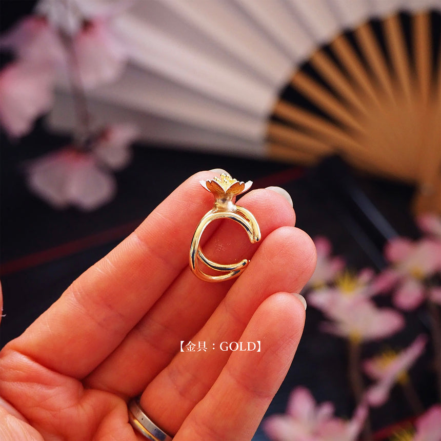 桜イヤーカフ　〜 Fuku-SAKURA 〜