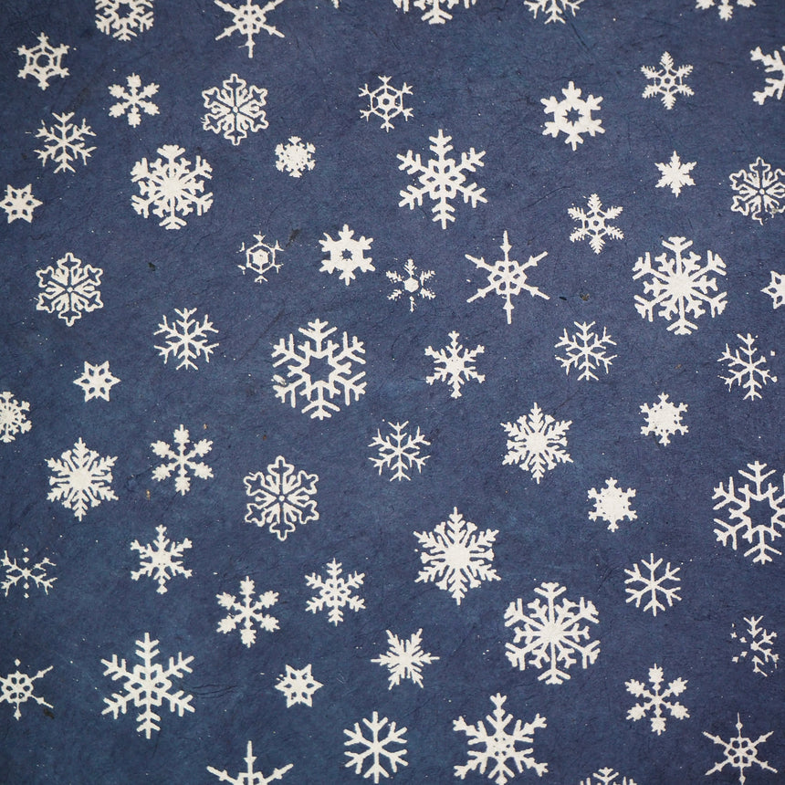 雪の結晶（紺）