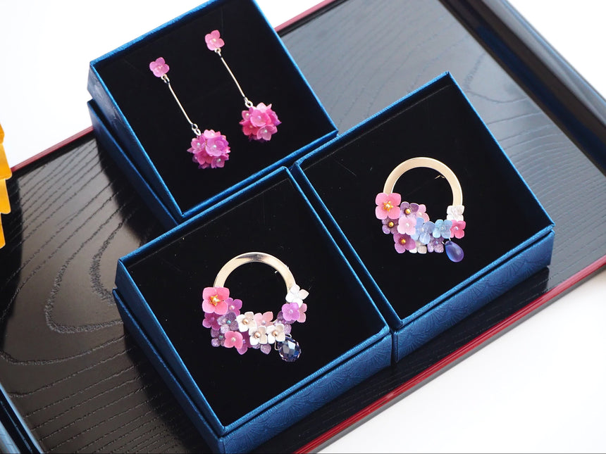 紫陽花アクセサリー