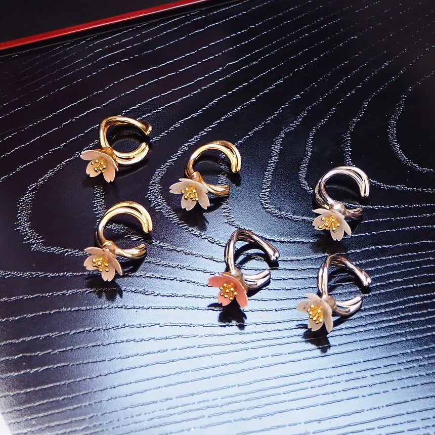 桜イヤーカフ　〜 Fuku-SAKURA 〜