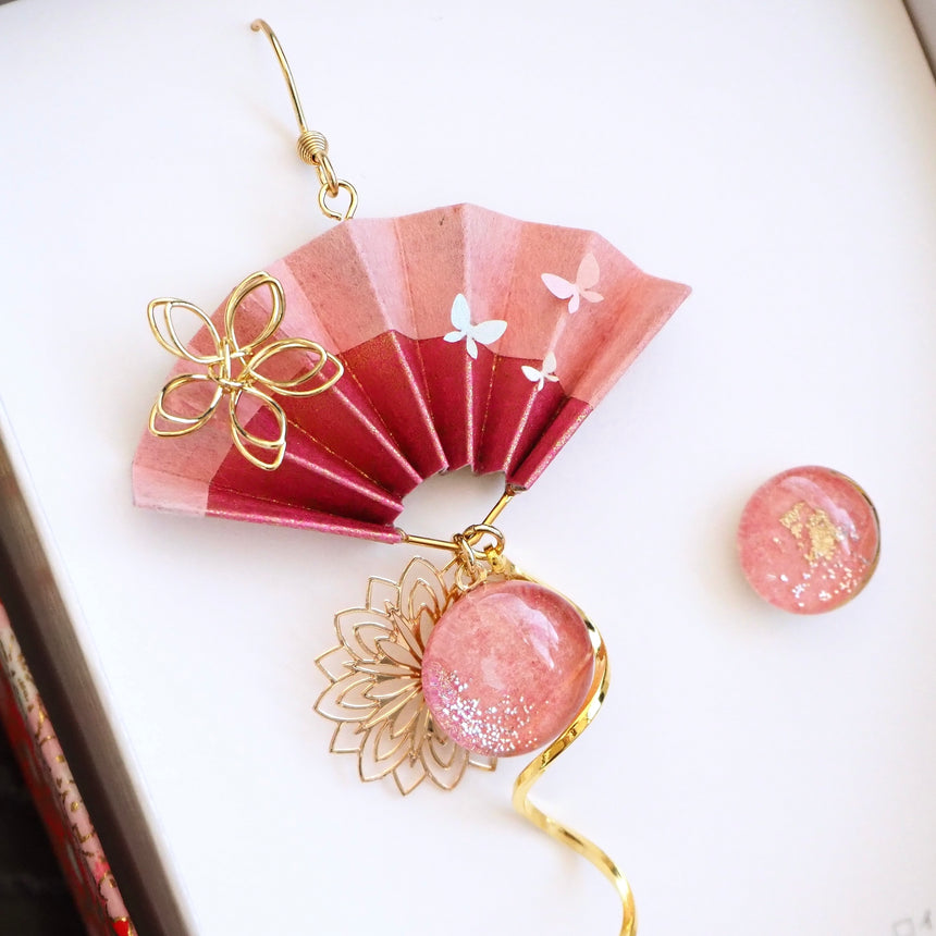 和心　- Asymmetry -　羽二重織り（立体蝶々）